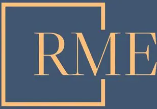 A blue and yellow logo for rmi